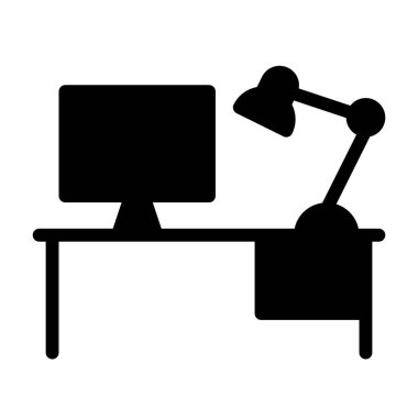 Office Emlak simgesi, vektör illüstrasyonu