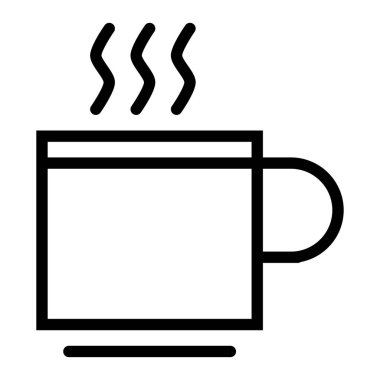 kahve simgesi, vektör illüstrasyonu