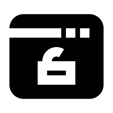 Yazılım Beyaz arkaplanda kilidi aç, vektör illüstrasyonuName