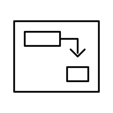 Gantt Grafik simgesi, vektör illüstrasyonu