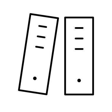 Beyaz arkaplan üzerindeki Eğitim simgesi için dizinler, vektör illüstrasyonu