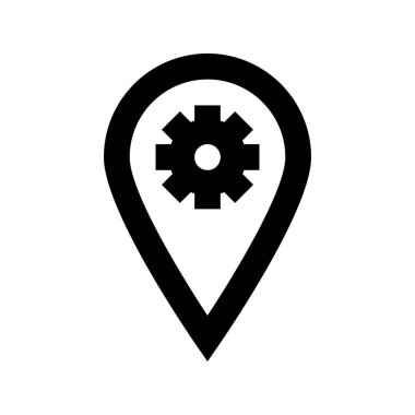 Güneş noktası simgesi, vektör illüstrasyonu