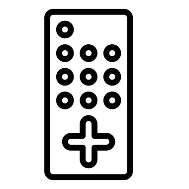  Uzaktan Denetim simgesi, vektör illüstrasyonu  