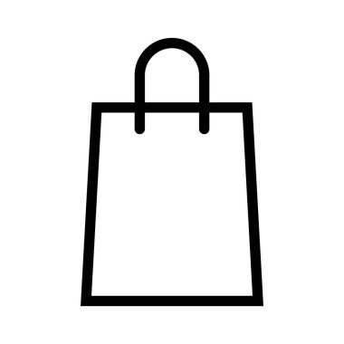 Alışveriş simgesi, vektör illüstrasyonu