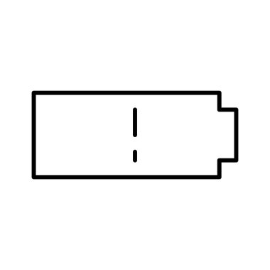 pil simgesi, vektör illüstrasyonu