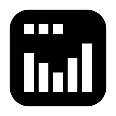 bar çizelgesi simgesi, vektör illüstrasyonu