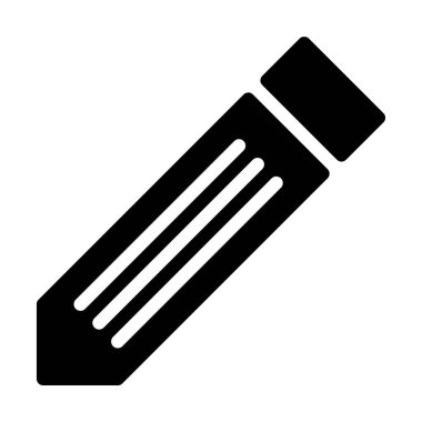 Kalem simgesi, vektör illüstrasyonu