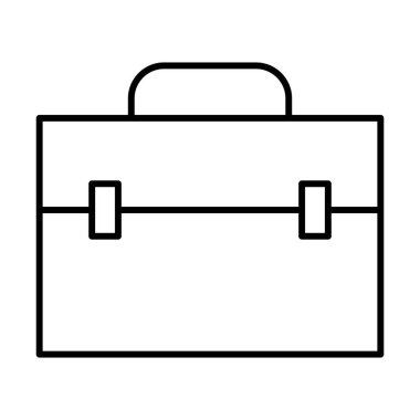 evrak çantası simgesi, vektör illüstrasyonu 