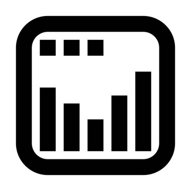 bar çizelgesi simgesi, vektör illüstrasyonu