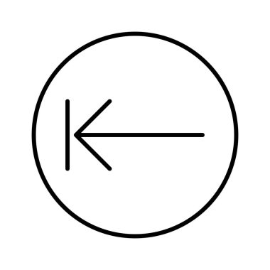 Önceki simge, vektör illüstrasyonu 