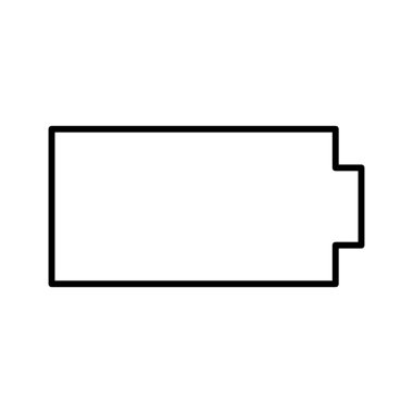 pil simgesi, vektör illüstrasyonu