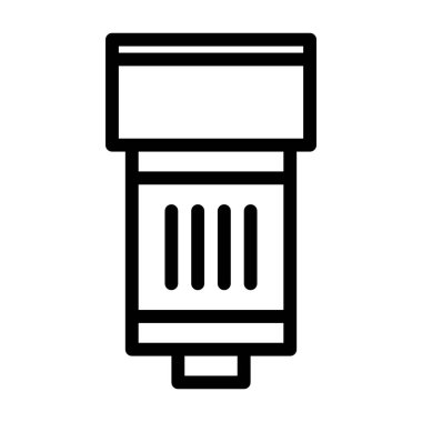 Lens Video simgesi, vektör illüstrasyonu