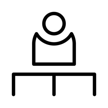 Yapı Yönetimi Hiyerarşi simgesi, vektör illüstrasyonu