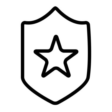 Rozet simgesi, vektör illüstrasyonu