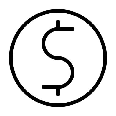 Dolar simgesi, vektör illüstrasyonu