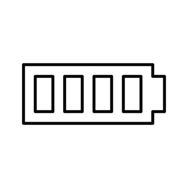 pil simgesi, vektör illüstrasyonu