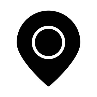 konum simgesi, vektör çizimi