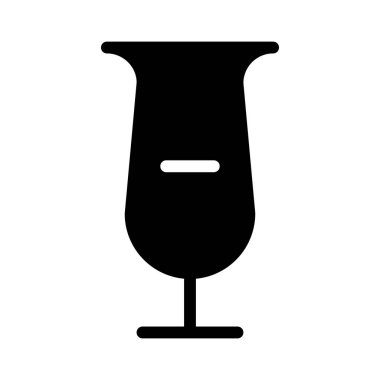 Kokteyl simgesi, vektör illüstrasyonu