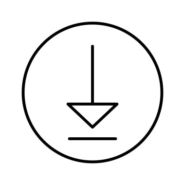 Simge indir, vektör illüstrasyonu