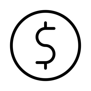 Para Gelirleri simgesi, vektör illüstrasyonu