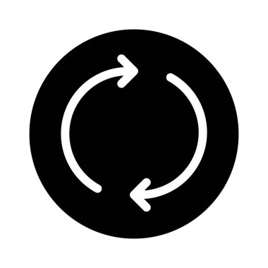 Simge, vektör illüstrasyonunu eşzamanla