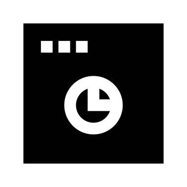 Pasta çizelgesi simgesi, vektör illüstrasyonu