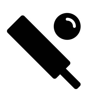 Atletizm simgesi, vektör illüstrasyonu