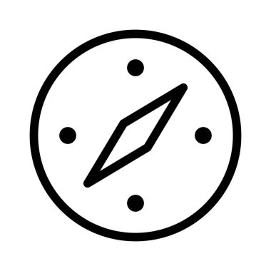 pusula simgesi, vektör illüstrasyonu