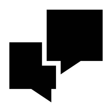 Konuşma Sohbeti simgesi, vektör illüstrasyonu