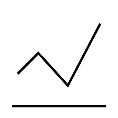 Satır Basit simgesi, vektör illüstrasyonu