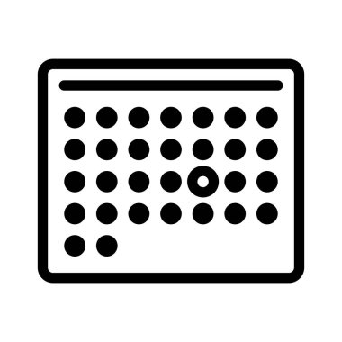 Takvim simgesi, vektör çizimi