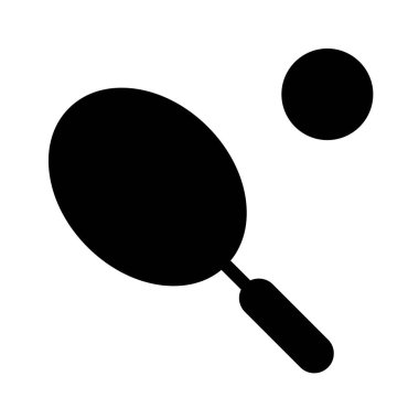 Tenis simgesi, vektör illüstrasyonu 