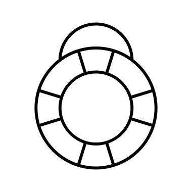  Yaşam Güvenliği simgesi, vektör illüstrasyonuna yardım et