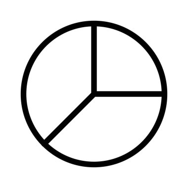 Pasta çizelgesi simgesi, vektör illüstrasyonu