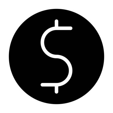 Dolar simgesi, vektör illüstrasyonu