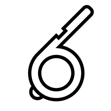 Islık simgesi, vektör illüstrasyonu