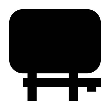 Tahta simgesi, vektör illüstrasyonu 