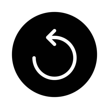 Arrow simgesi, vektör illüstrasyonunu tekrarla  