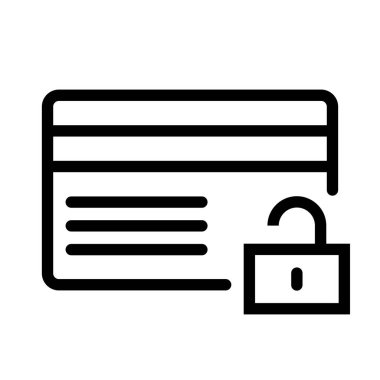 Kredi kartı simgesi, vektör illüstrasyonu