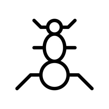 karınca simgesi, vektör illüstrasyonu