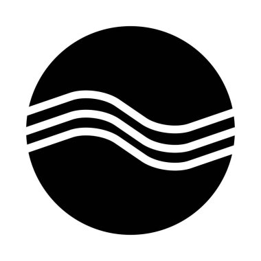 Su Enerji simgesi, vektör illüstrasyonu 