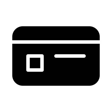 Kredi kartı simgesi, vektör illüstrasyonu