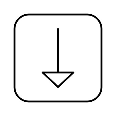 Aşağı Ok simgesi, vektör