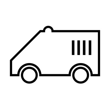 Özel Otobüs simgesi, vektör illüstrasyonu