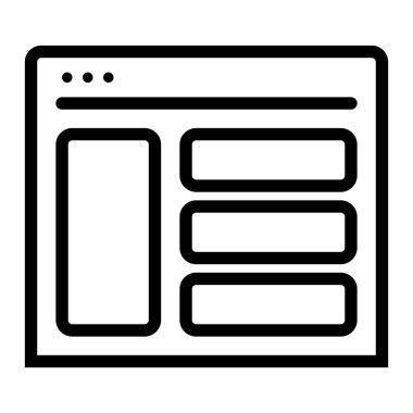 Gösterge paneli simgesi, vektör illüstrasyonu