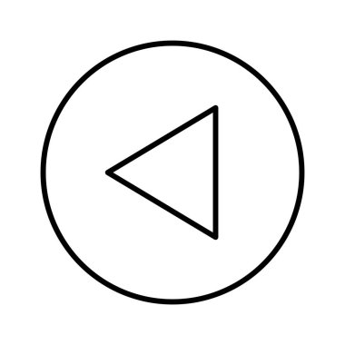 Sol Ok simgesi, vektör