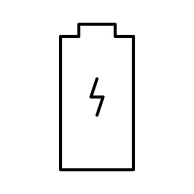 pil simgesi, vektör illüstrasyonu