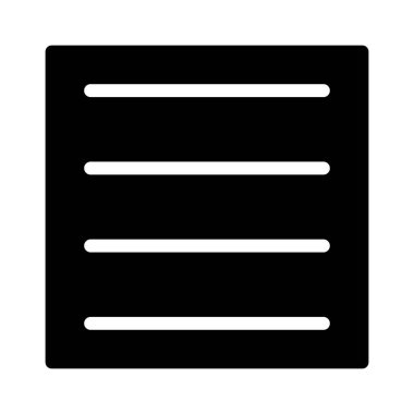 Simgeyi hizala, vektör illüstrasyonu 