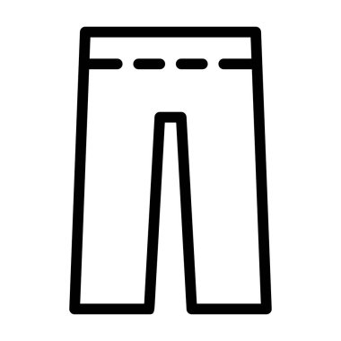 pantolon simgesi, vektör illüstrasyonu