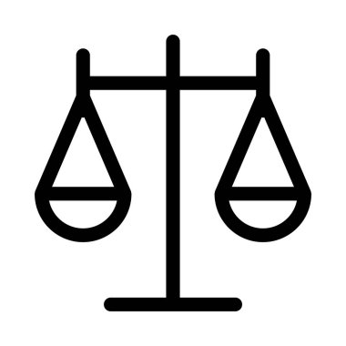 Denge Ölçekleme simgesi, vektör illüstrasyonu